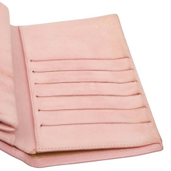 CHANEL Authentic Pink Caviar Leather Logo Wallet - Picture 9 of 13